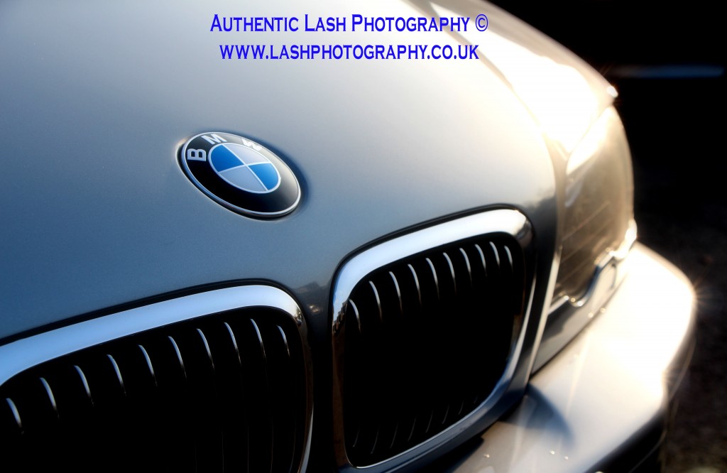 front end of bmw - close up of grill