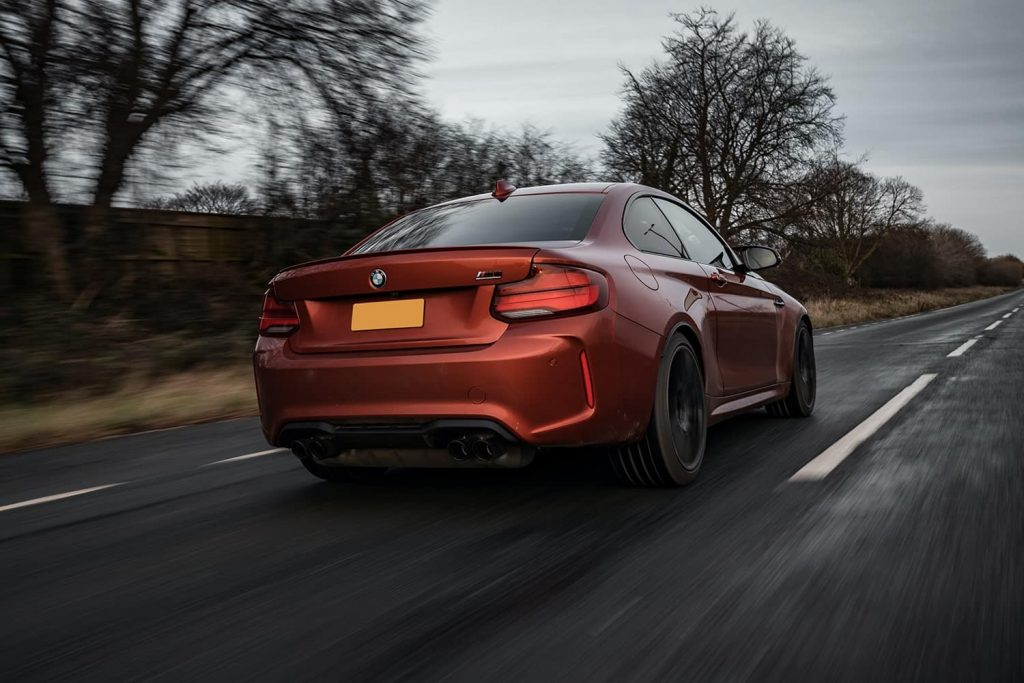 Red BMW after a BMW MOT with Autobahn Servicing