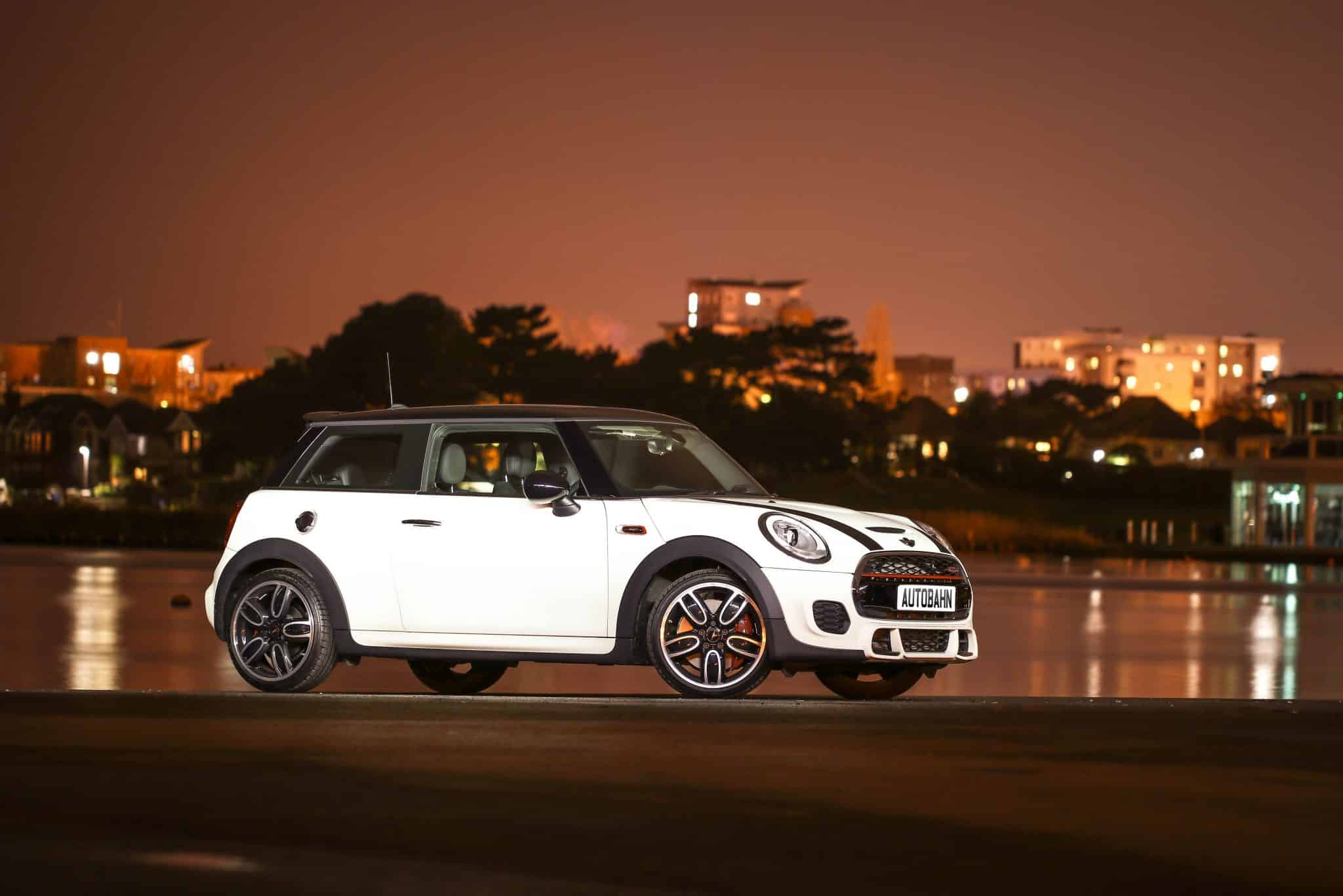 White Mini after a Mini MOT serviced by Autobahn.